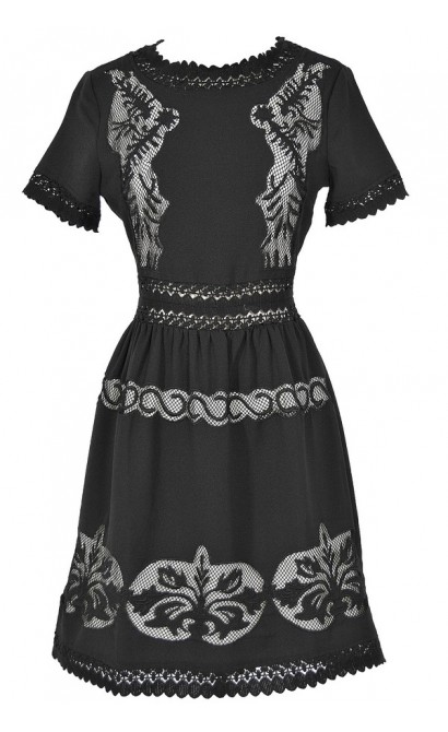 Prairie Angel Dress In Black